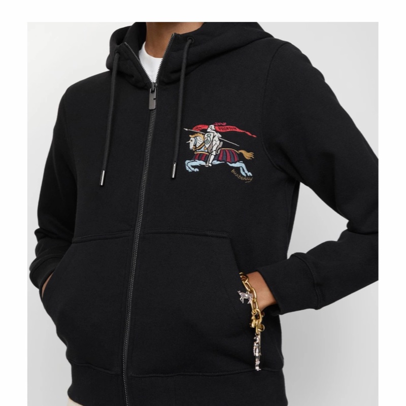 Burberry 女士 拉鍊連帽衫XS S M L碼-3