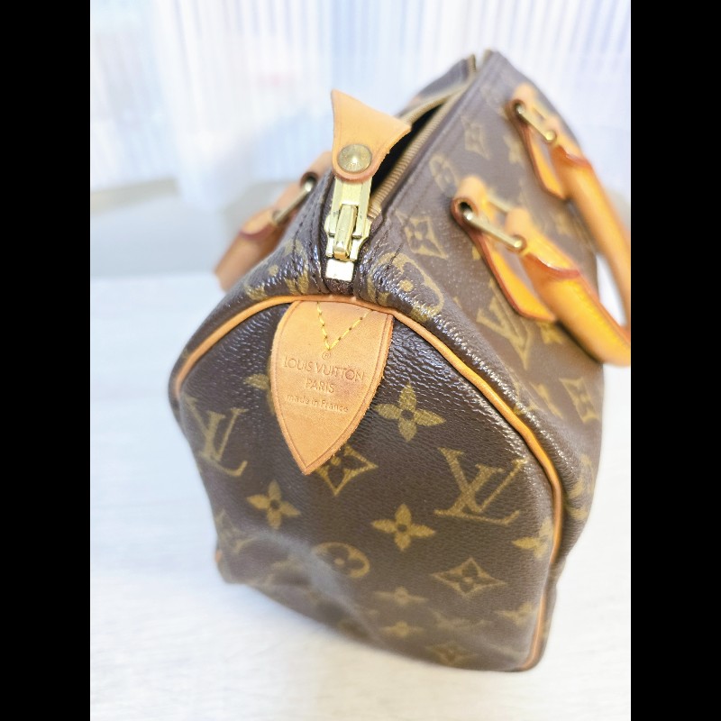 Louis Vuitton LV Speedy 25 Monogram 老花 手提包 經典款 原廠鎖鑰匙-2