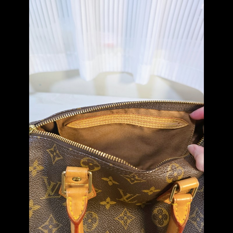 Louis Vuitton LV Speedy 25 Monogram 老花 手提包 經典款 原廠鎖鑰匙-4