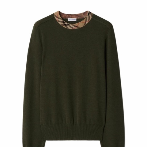 Burberry 女士 格紋裝飾毛衣XS S M L碼