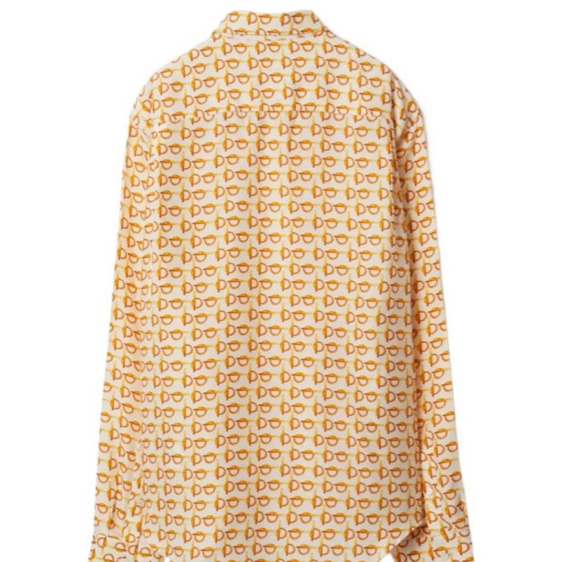 Burberry 女士 字母圖案長袖襯衫UK-4 UK-6 UK-8-1
