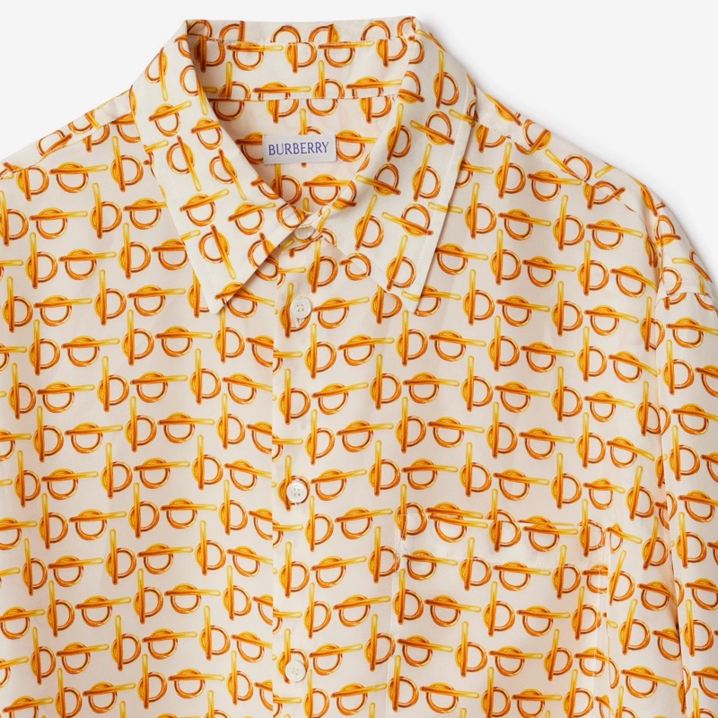 Burberry 女士 字母圖案長袖襯衫UK-4 UK-6 UK-8-2