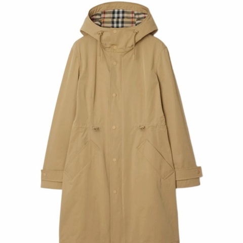 Burberry 女士 棉質兜帽大衣XXS XS S M L XL碼