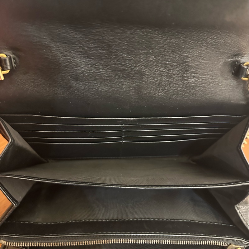 GUCCI 黑MARMONT三層WOC鏈包-17