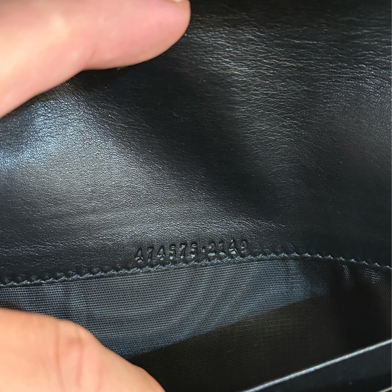 GUCCI 黑MARMONT三層WOC鏈包-19