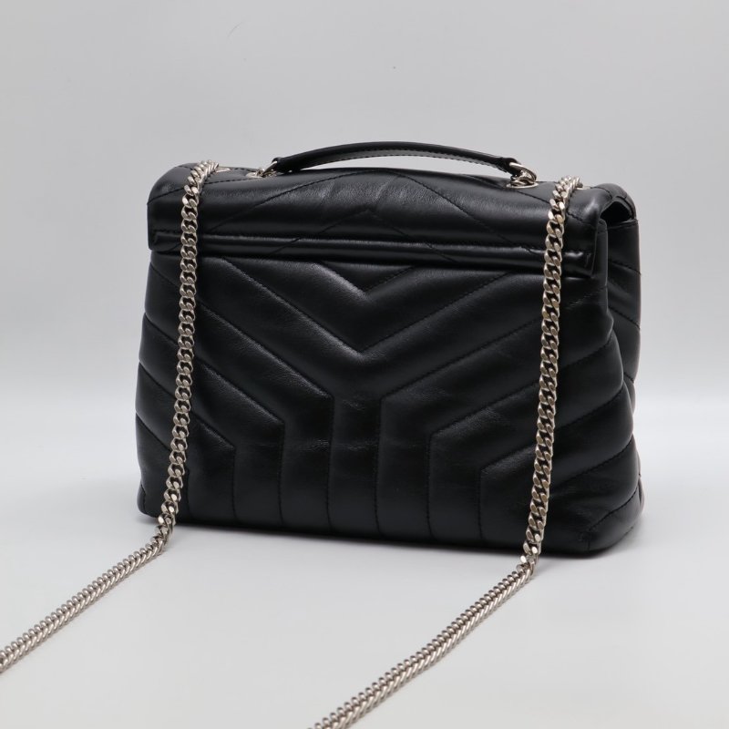 YSL Loulou方胖子 - 小號黑銀-3