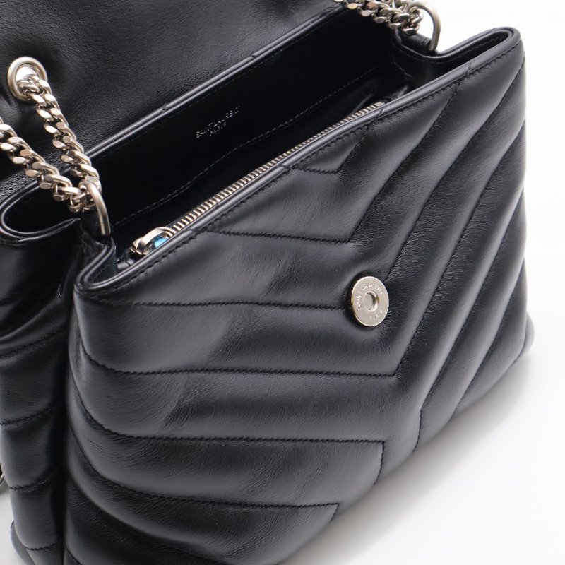 YSL Loulou方胖子 - 小號黑銀-12