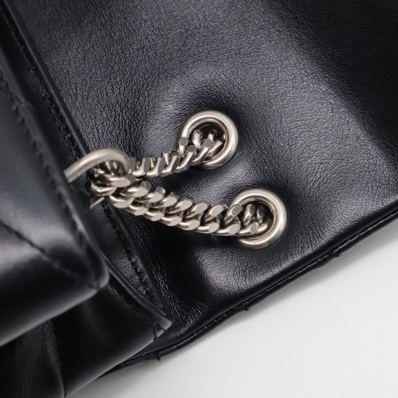 YSL Loulou方胖子 - 小號黑銀-14