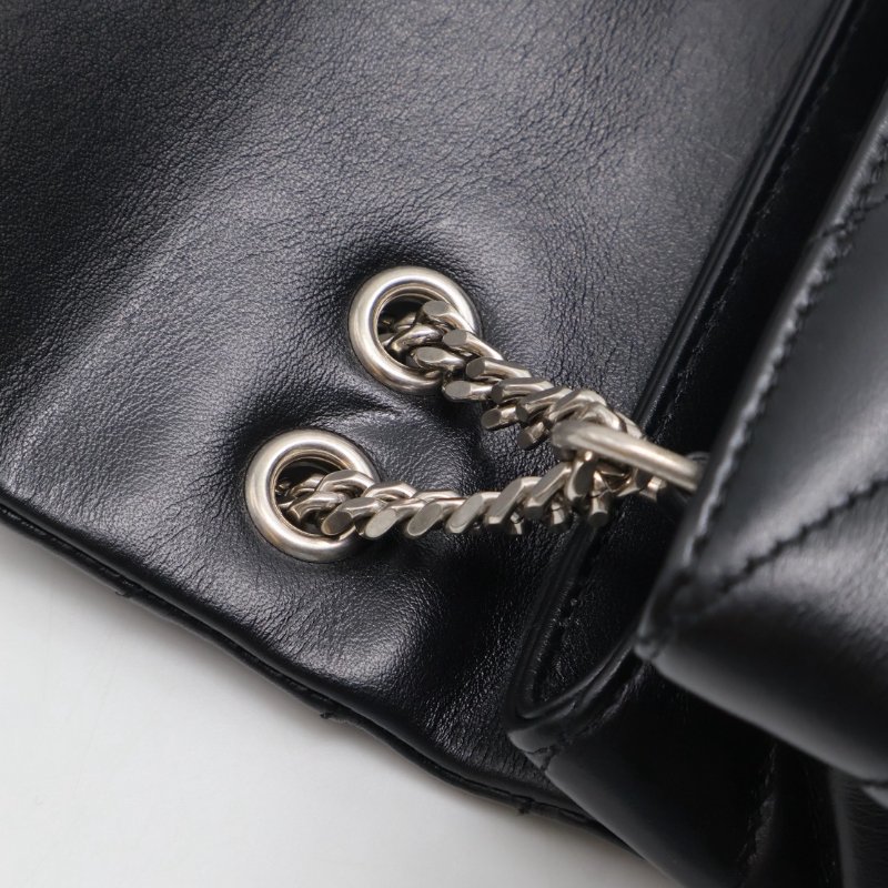 YSL Loulou方胖子 - 小號黑銀-15