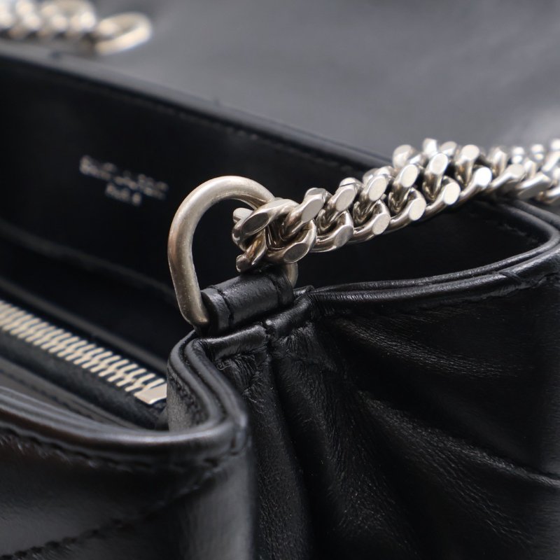 YSL Loulou方胖子 - 小號黑銀-16