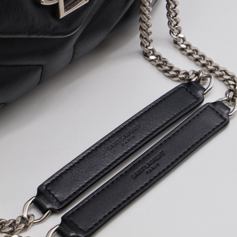 YSL Loulou方胖子 - 小號黑銀-18