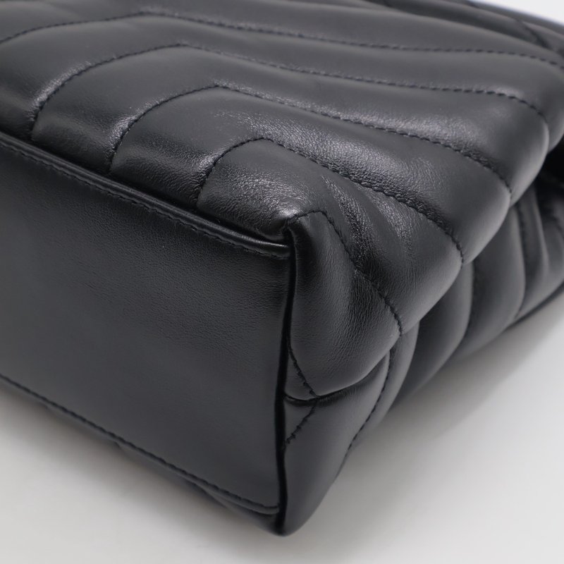 YSL Loulou方胖子 - 小號黑銀-21