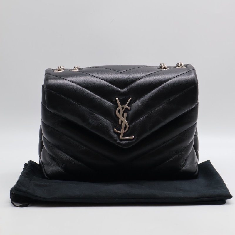 YSL Loulou方胖子 - 小號黑銀-25