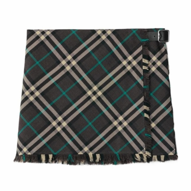 Burberry 女士 羊毛混紡迷你半身裙UK-6-0