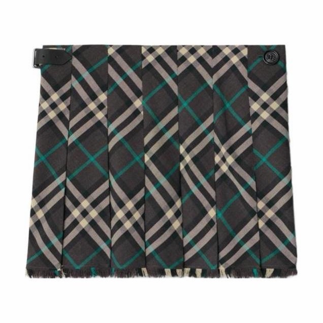 Burberry 女士 羊毛混紡迷你半身裙UK-6-1