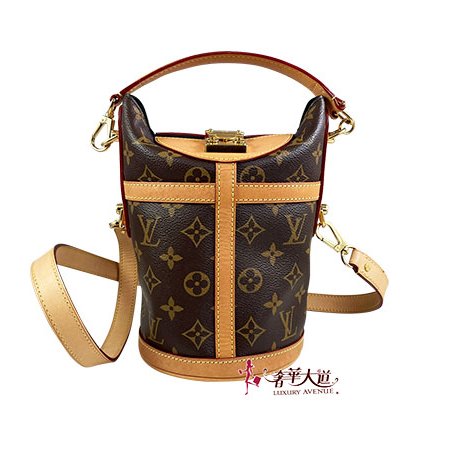 ＊奢華大道國際精品＊【L3420】LV原花 DUFFLE 薯條包手提/斜背兩用包 M43587-0