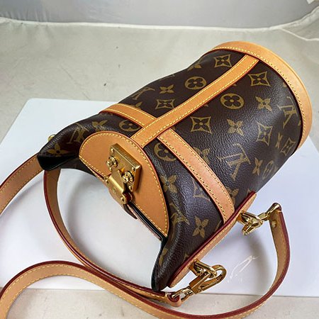 ＊奢華大道國際精品＊【L3420】LV原花 DUFFLE 薯條包手提/斜背兩用包 M43587-2