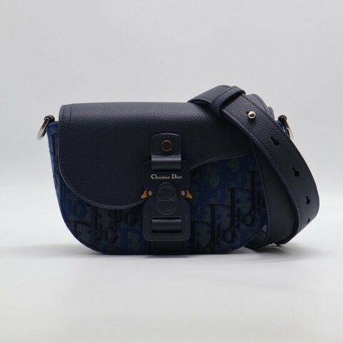 DIOR Saddle郵差馬鞍包 - mini深藍