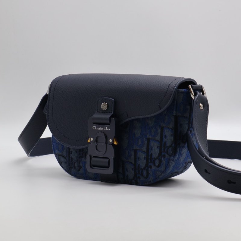 DIOR Saddle郵差馬鞍包 - mini深藍-2