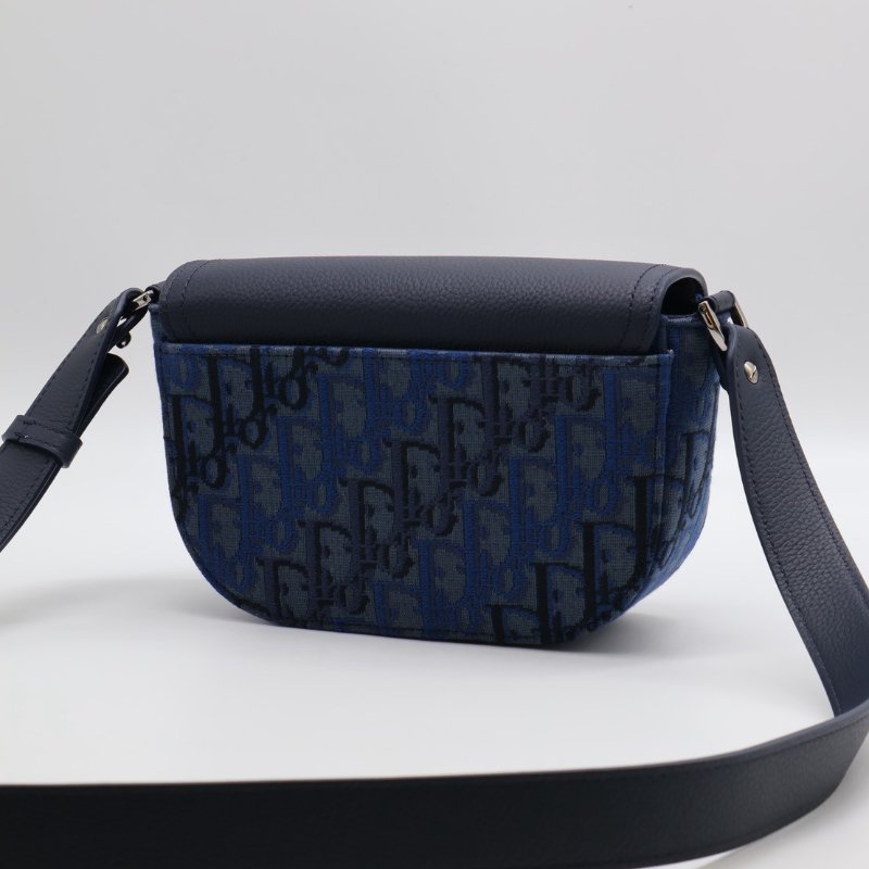 DIOR Saddle郵差馬鞍包 - mini深藍-3