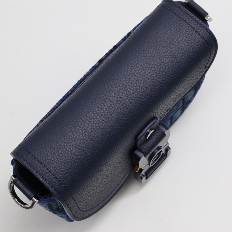 DIOR Saddle郵差馬鞍包 - mini深藍-4