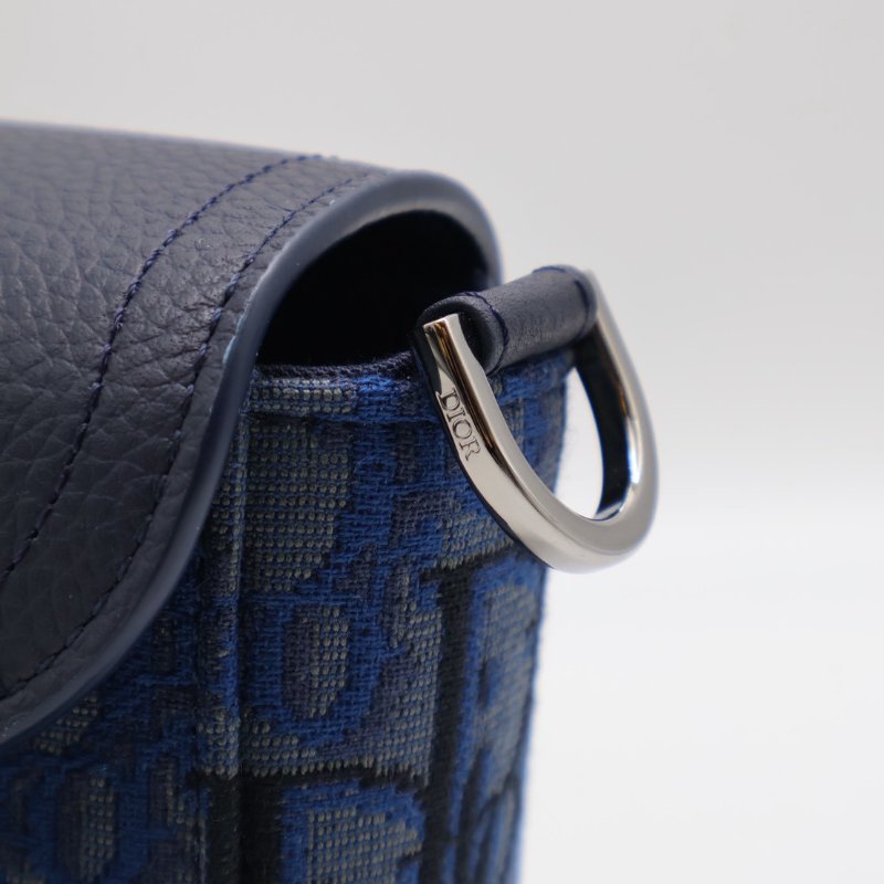 DIOR Saddle郵差馬鞍包 - mini深藍-5