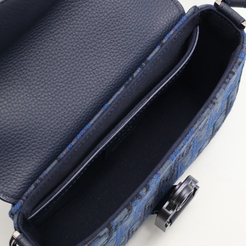 DIOR Saddle郵差馬鞍包 - mini深藍-7