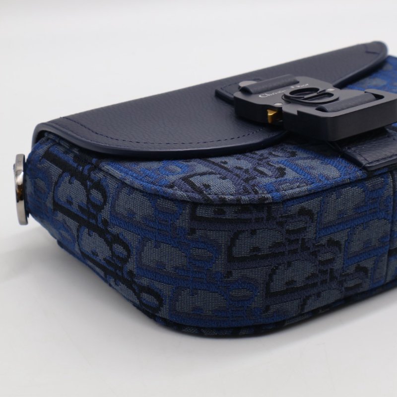 DIOR Saddle郵差馬鞍包 - mini深藍-13