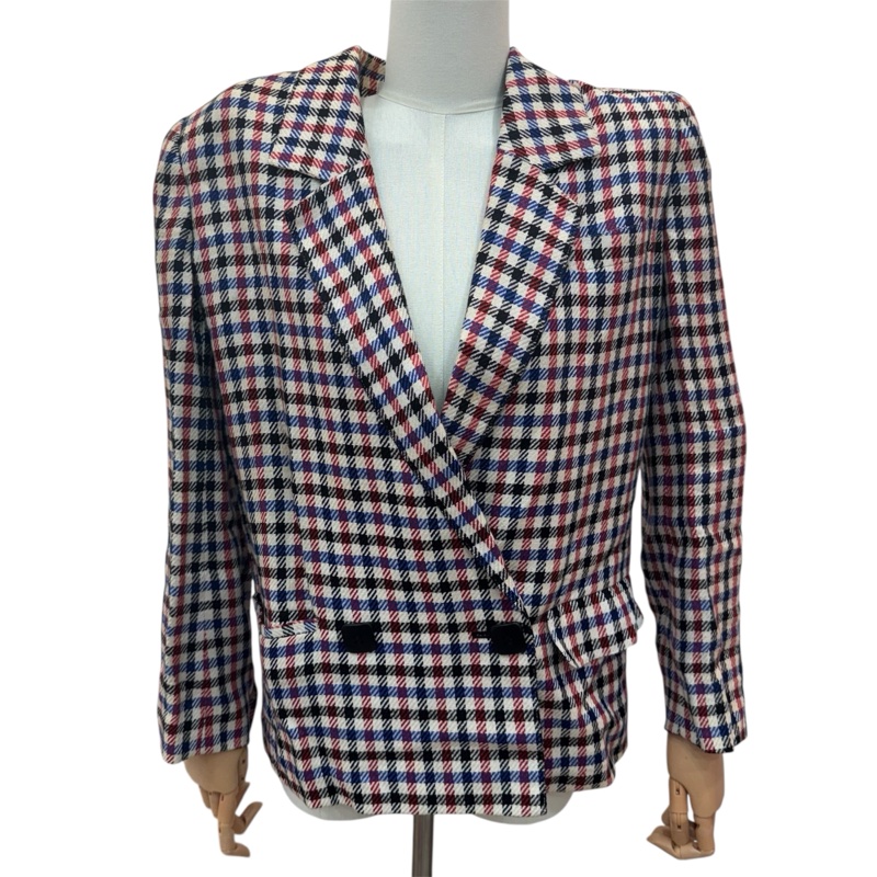 Dior 復古格紋西裝外套🧥 vintage 二手 中古-1