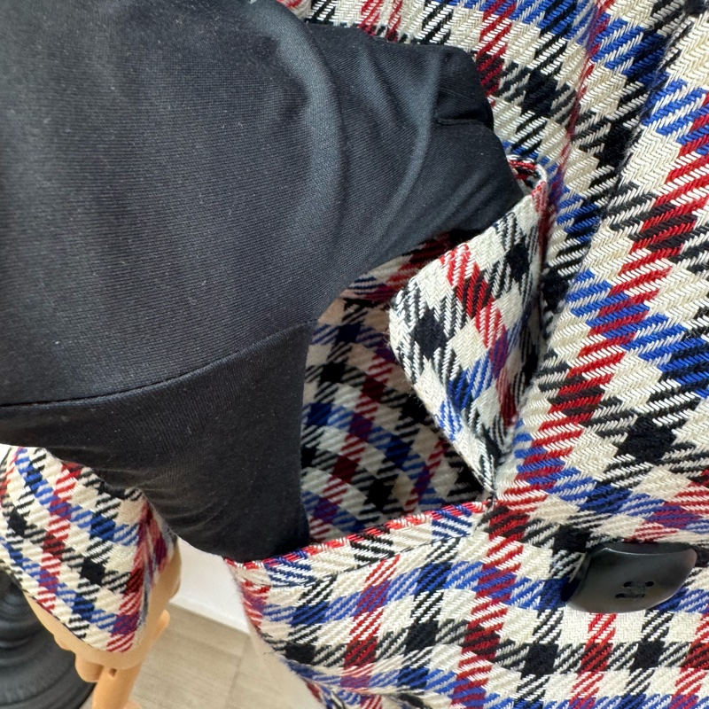 Dior 復古格紋西裝外套🧥 vintage 二手 中古-12