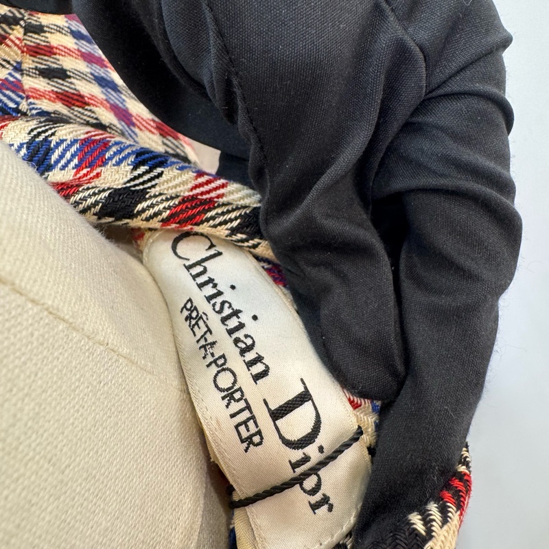 Dior 復古格紋西裝外套🧥 vintage 二手 中古-14