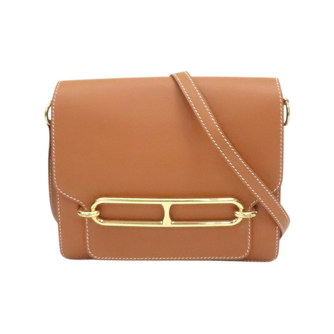 金棕色 Evercolor牛皮 Roulis 23 肩背包 Z刻 金扣【HERMES 愛馬仕】