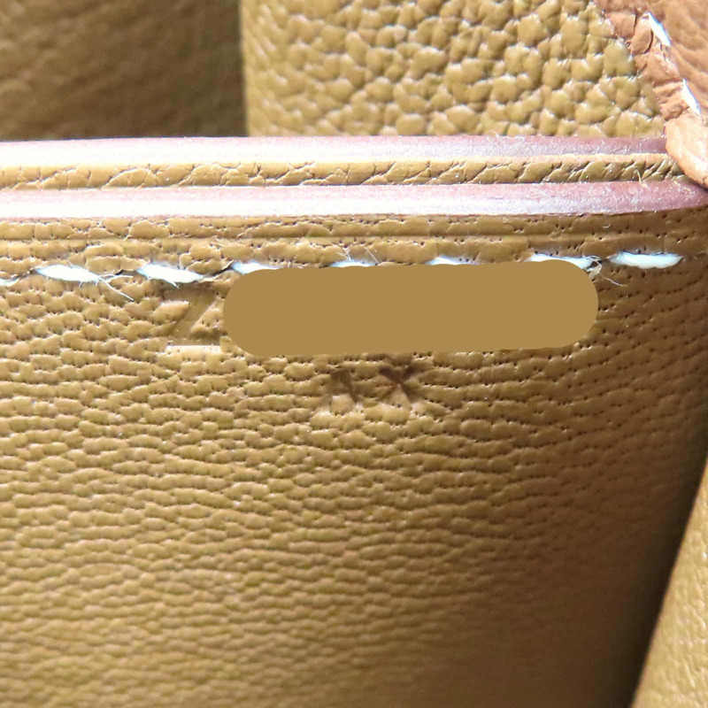 金棕色 Evercolor牛皮 Roulis 23 肩背包 Z刻 金扣【HERMES 愛馬仕】-9