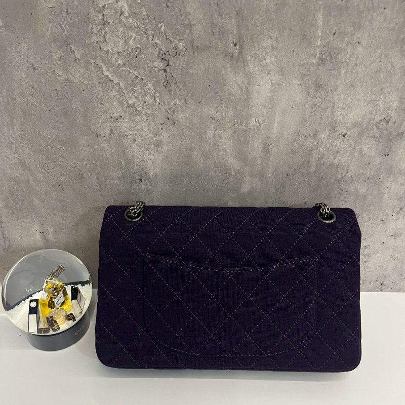 Chanel 2.55 中號 斜背包 複古銀釦-1