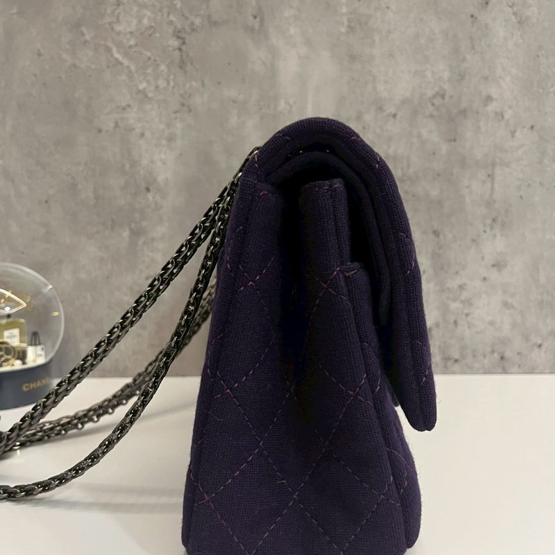 Chanel 2.55 中號 斜背包 複古銀釦-2