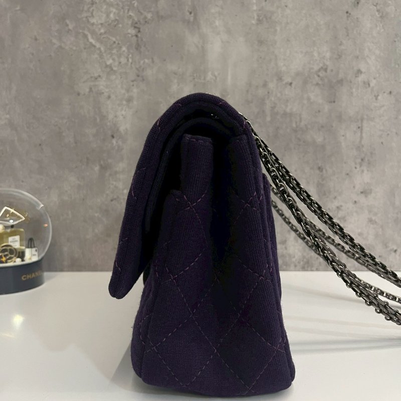 Chanel 2.55 中號 斜背包 複古銀釦-3