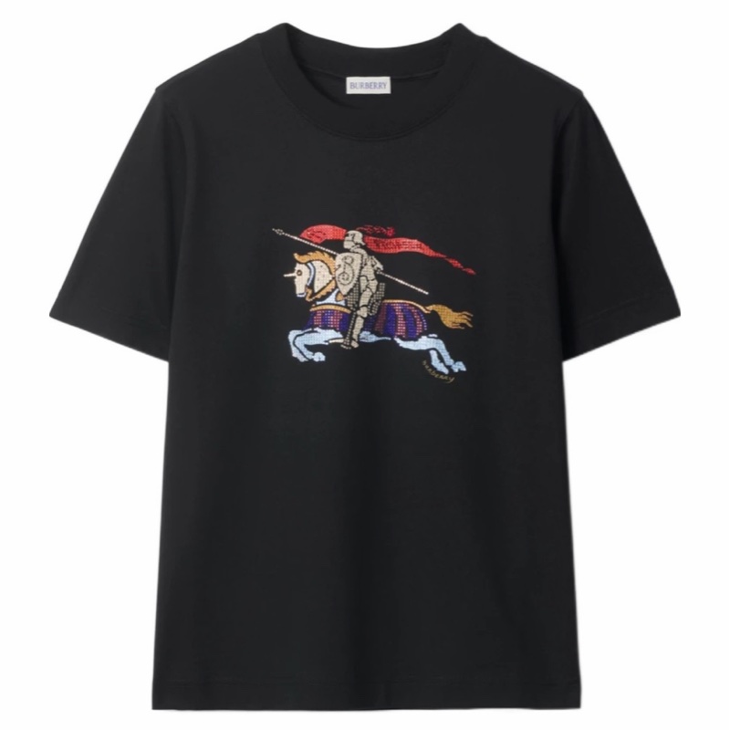 Burberry 女士 圓領 T 恤XS S M L碼-0