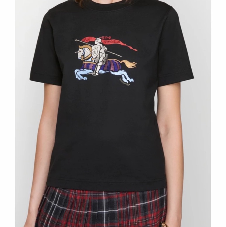 Burberry 女士 圓領 T 恤XS S M L碼-4