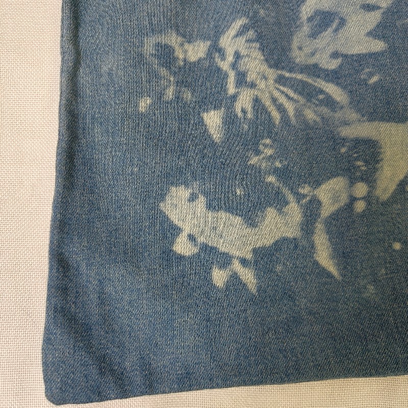 🫅女神購物節狂降(原$12800)‼️只到3/15⏰【8成新】㊣✨ LOEWE ✨羅威(附防塵袋)牛仔 藍色金魚 印花 束口包 手提包 肩背包/二手包/二手精品🌳二手樹屋🌳-11