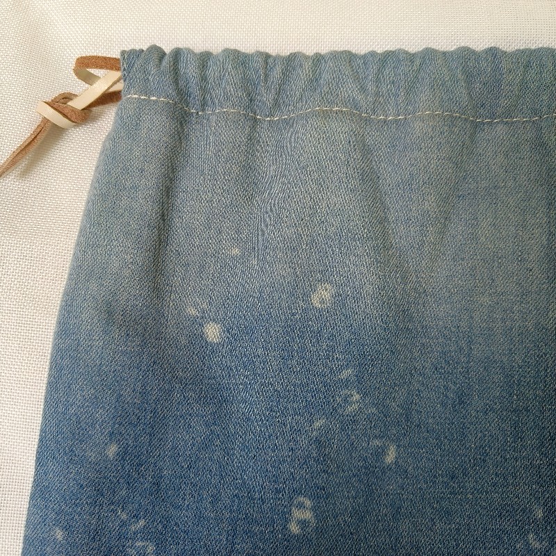 🫅女神購物節狂降(原$12800)‼️只到3/15⏰【8成新】㊣✨ LOEWE ✨羅威(附防塵袋)牛仔 藍色金魚 印花 束口包 手提包 肩背包/二手包/二手精品🌳二手樹屋🌳-15