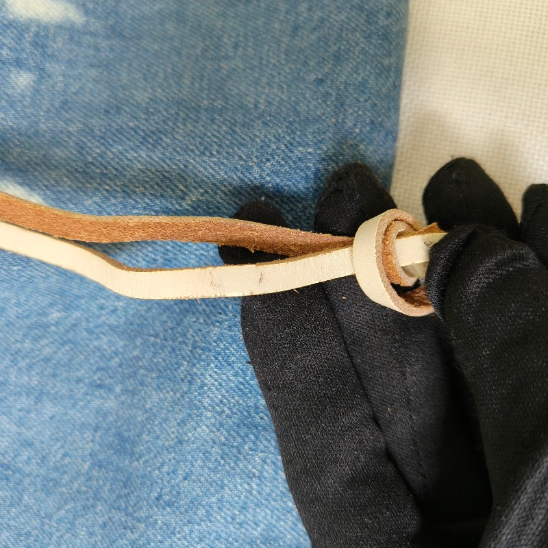 🫅女神購物節狂降(原$12800)‼️只到3/15⏰【8成新】㊣✨ LOEWE ✨羅威(附防塵袋)牛仔 藍色金魚 印花 束口包 手提包 肩背包/二手包/二手精品🌳二手樹屋🌳-23