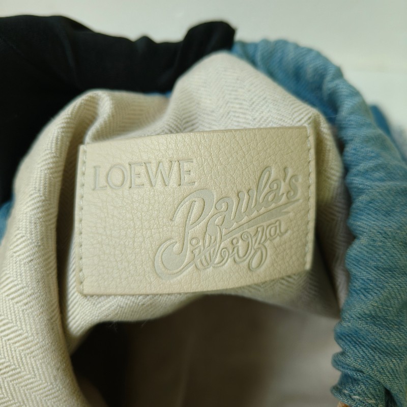🫅女神購物節狂降(原$12800)‼️只到3/15⏰【8成新】㊣✨ LOEWE ✨羅威(附防塵袋)牛仔 藍色金魚 印花 束口包 手提包 肩背包/二手包/二手精品🌳二手樹屋🌳-26