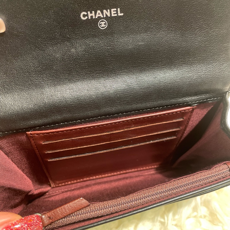 Chanel 羊皮長款咭包-6
