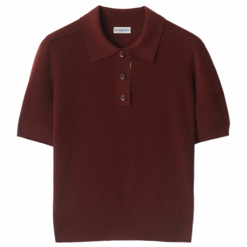 Burberry 女士 羊毛 Polo 衫XS S M L XL碼-0
