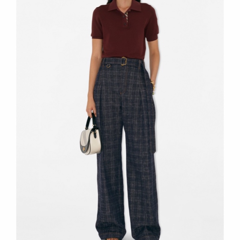 Burberry 女士 羊毛 Polo 衫XS S M L XL碼-1