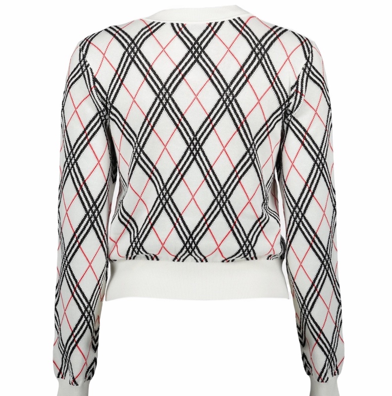Burberry 女士 格紋針織套衫M L碼-1