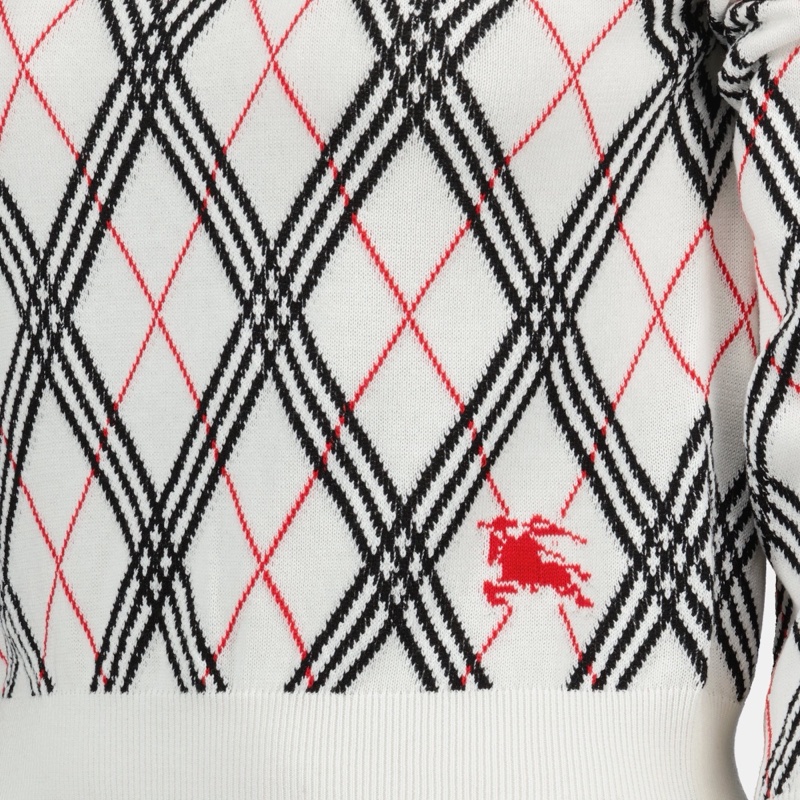Burberry 女士 格紋針織套衫M L碼-3