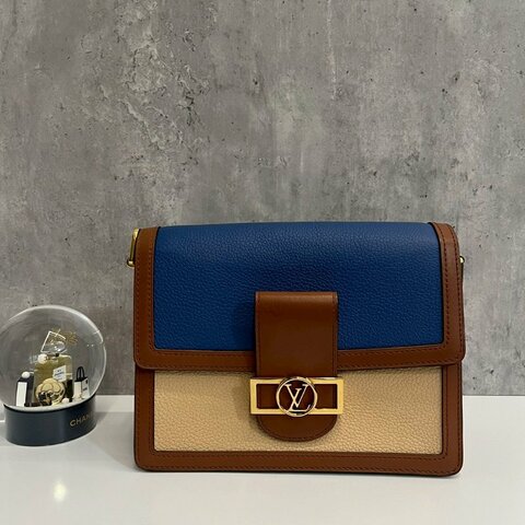 Louis Vuitton LV Dauphine 達芙妮 拼藍色斜背包