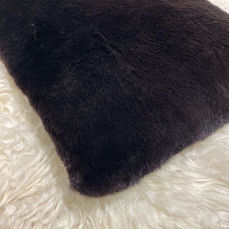 Chanel 中古兔毛玳瑁單帶肩袋-4