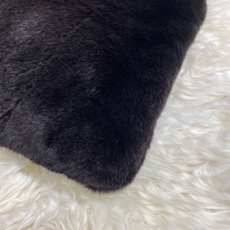Chanel 中古兔毛玳瑁單帶肩袋-5